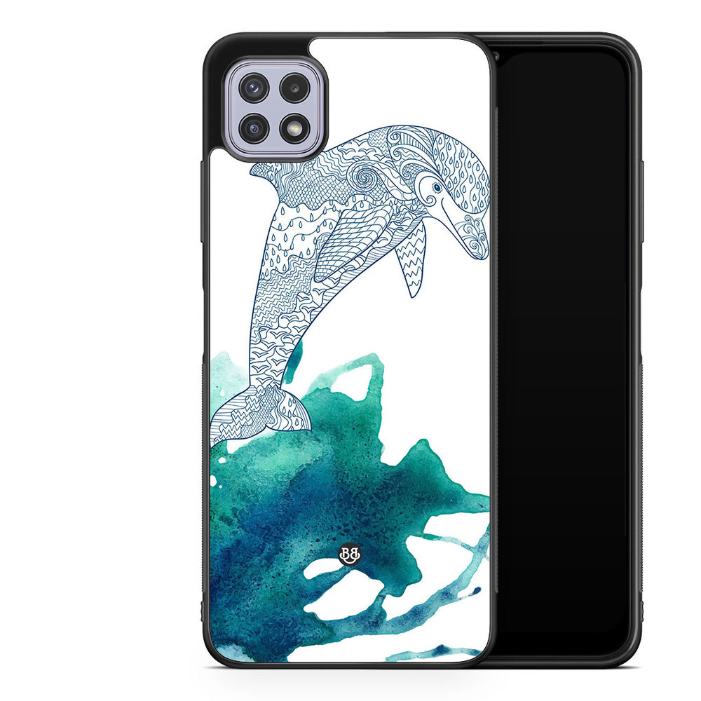 Samsung Galaxy A22 4G Case - Mandala Dolphin