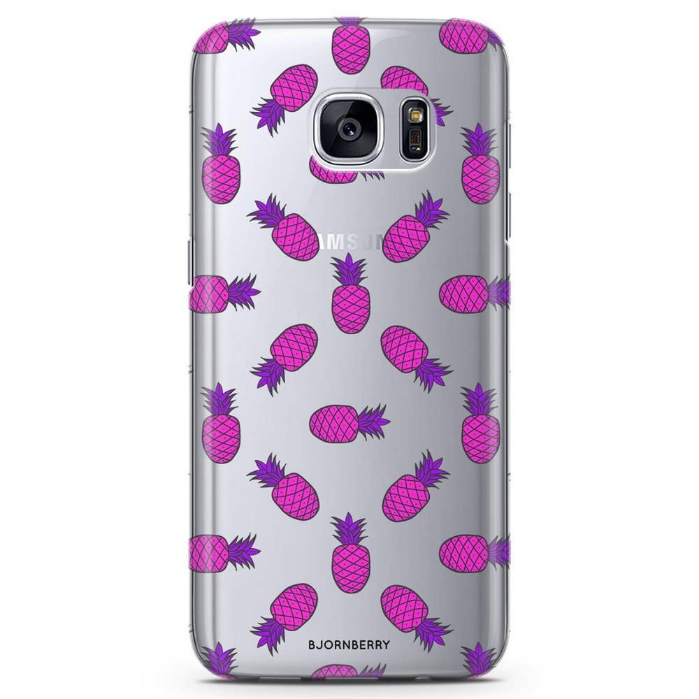 Samsung Galaxy S7 TPU Case - Pink Pineapple