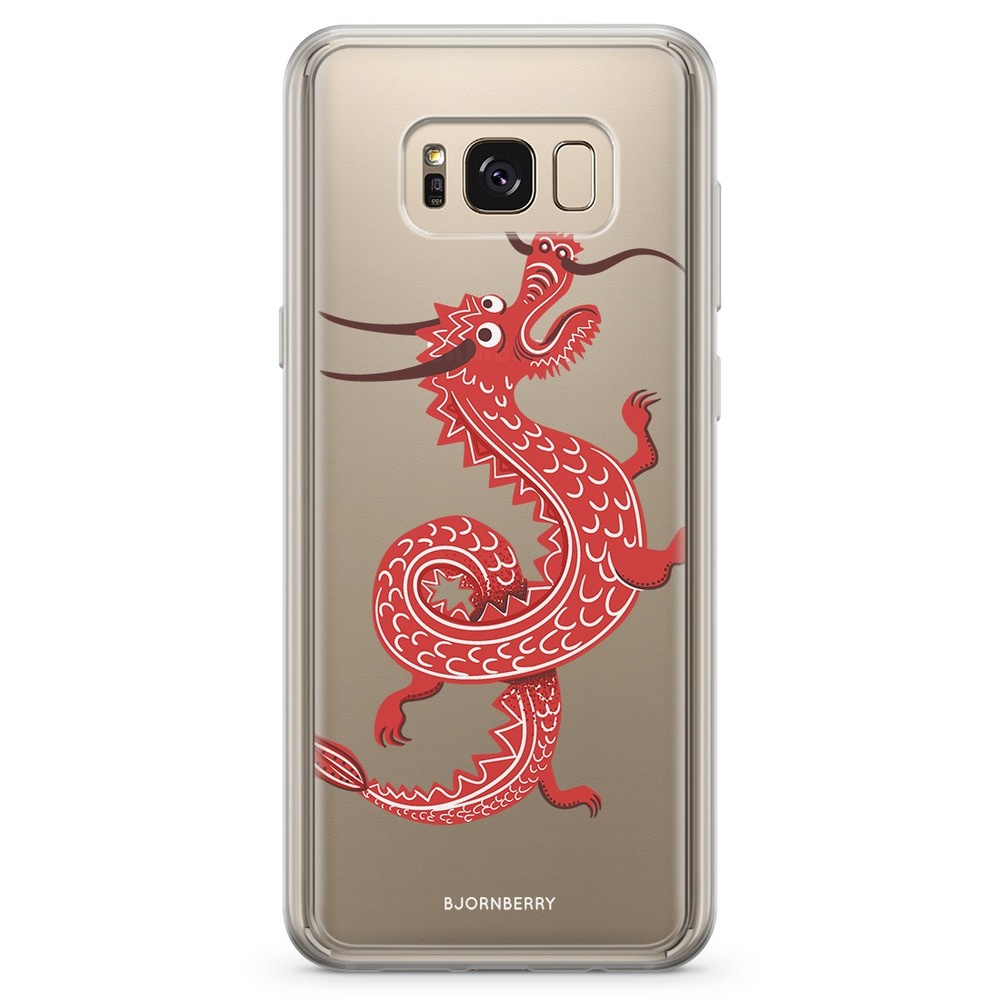 Samsung Galaxy S8 Plus Fashion Skal - Röd Drake