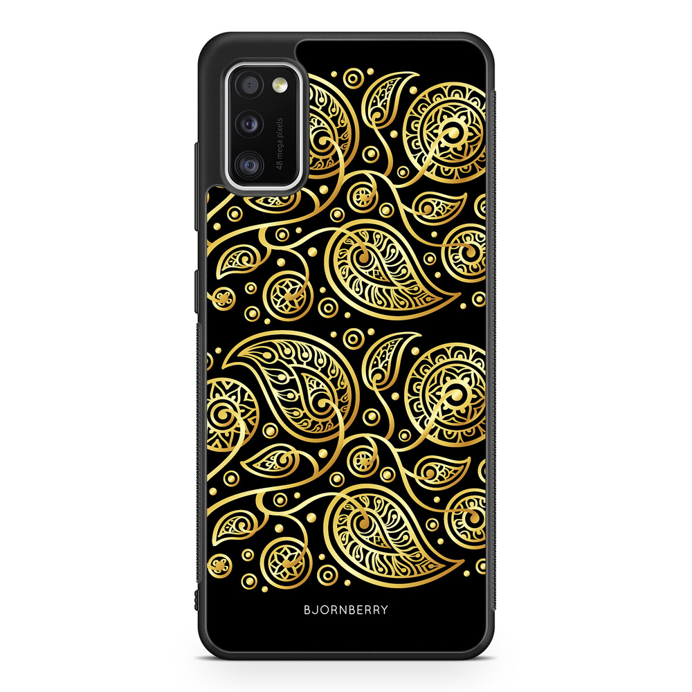 Samsung Galaxy A41 Case - Gold Flowers