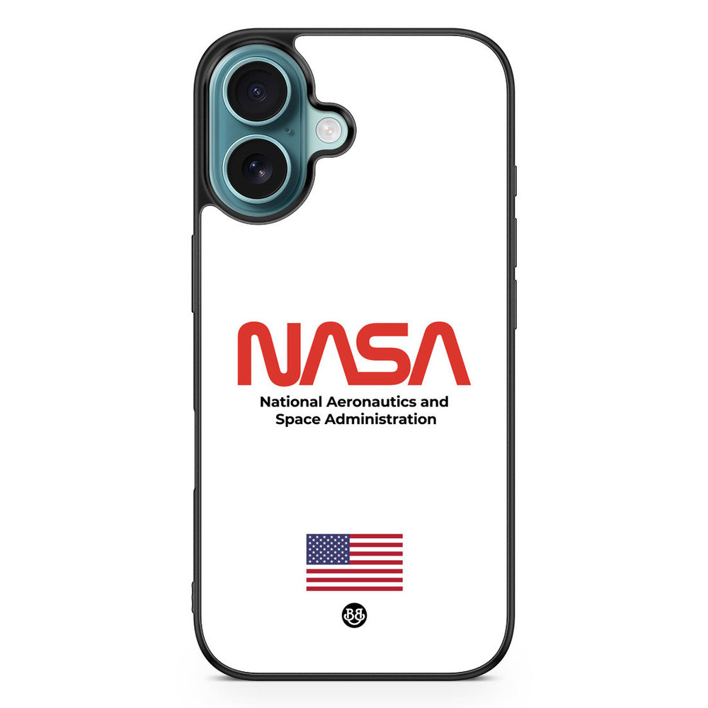 iPhone 16 Case - NASA Worm White