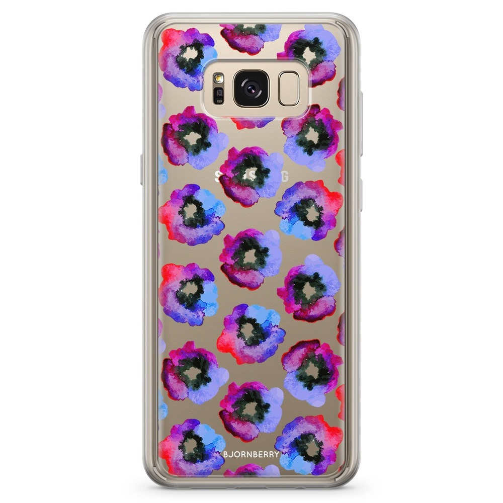 Samsung Galaxy S8 Plus Fashion Skal - Violettblommor