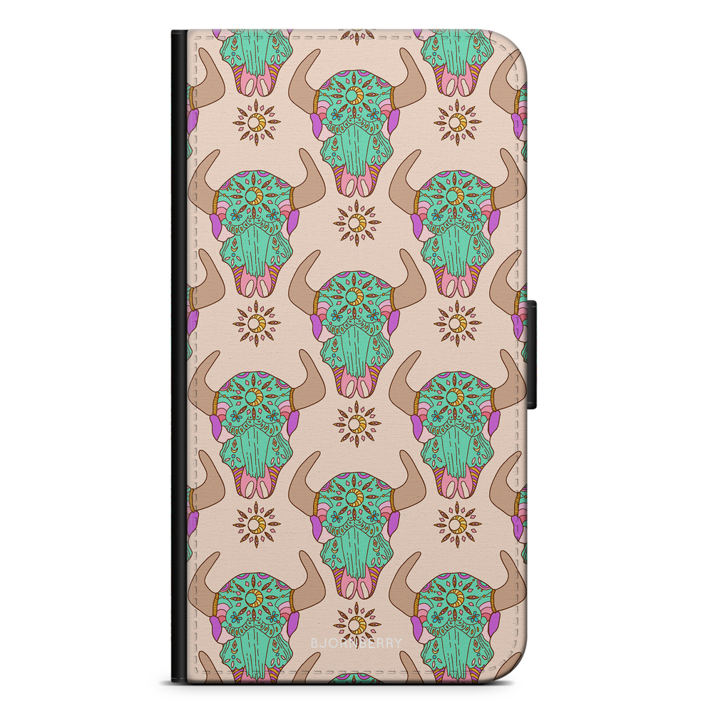 Sony Xperia 1 Plånboksfodral - Beautiful Skulls