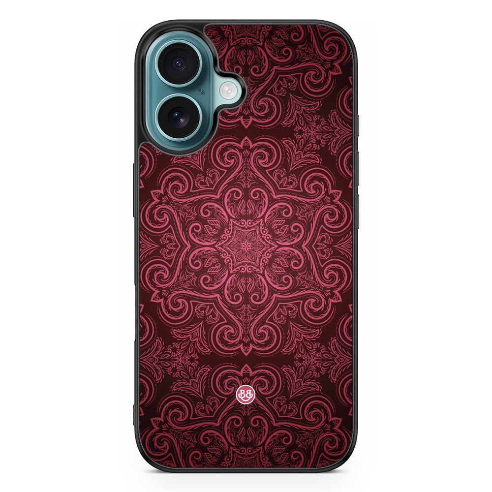 iPhone 16 Case - Red Retro Pattern