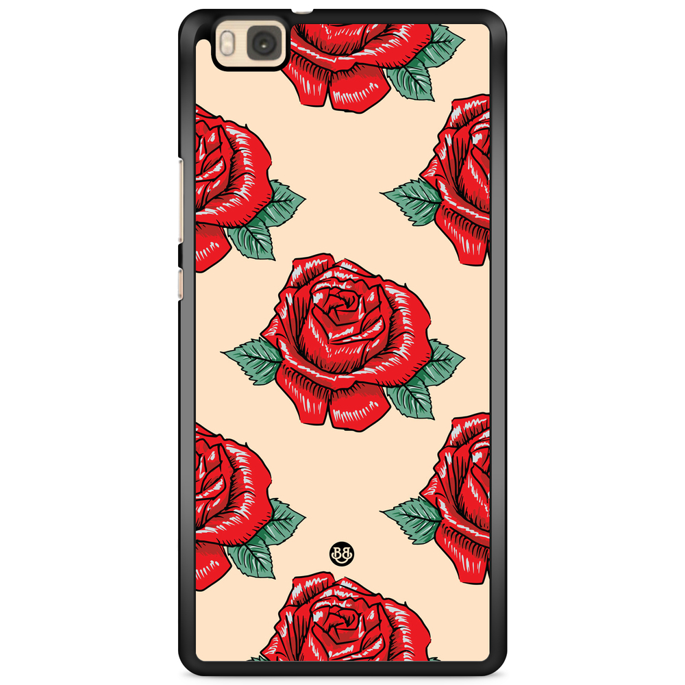 Huawei P8 Lite Case - Rose Pattern