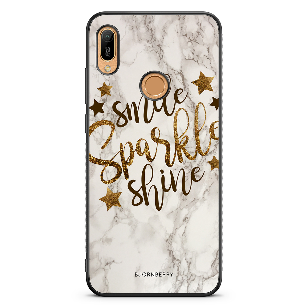 Huawei Y6 2019 Case - Smile,Sparkle,Shine