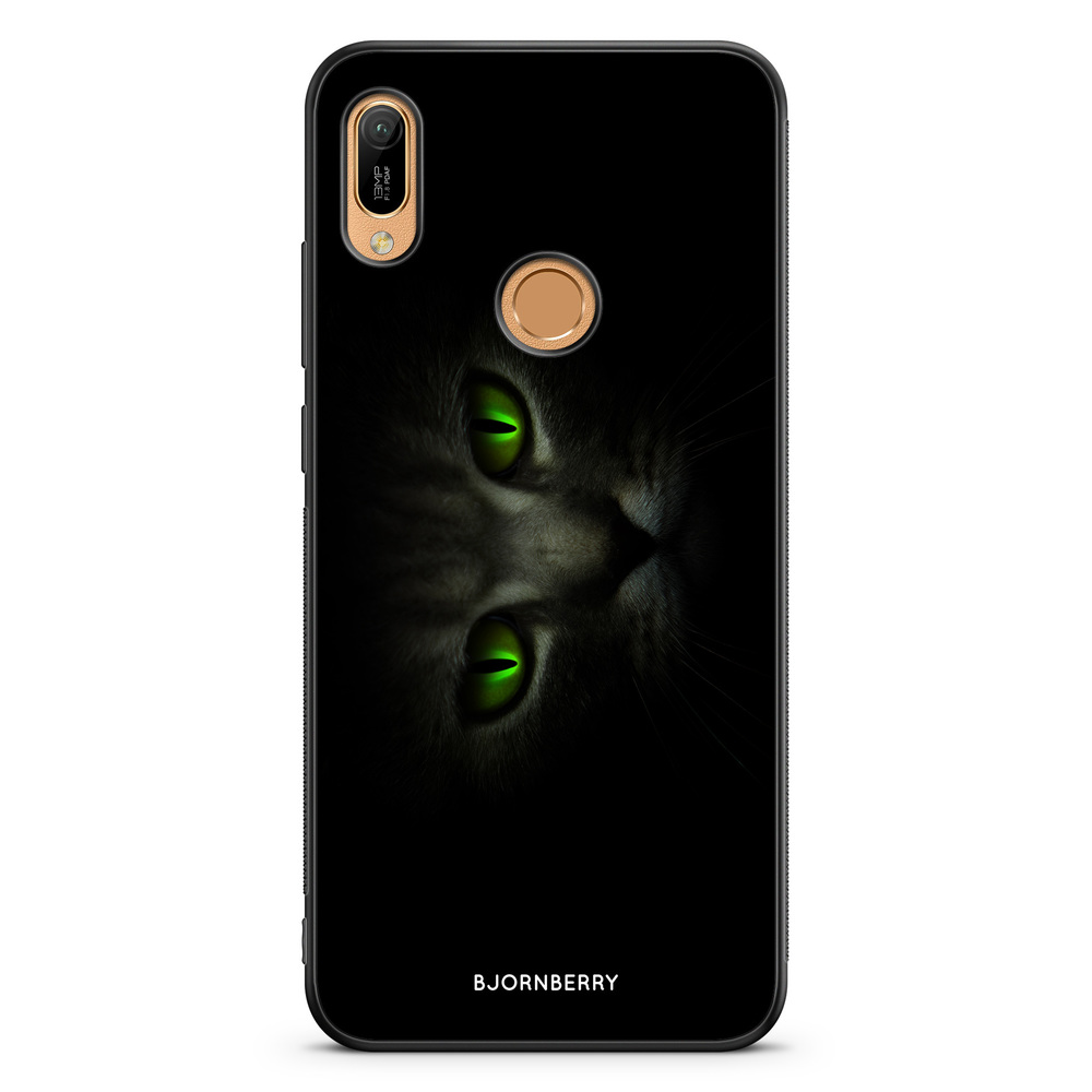 Huawei Y6 2019 Case - Green Cat Eyes