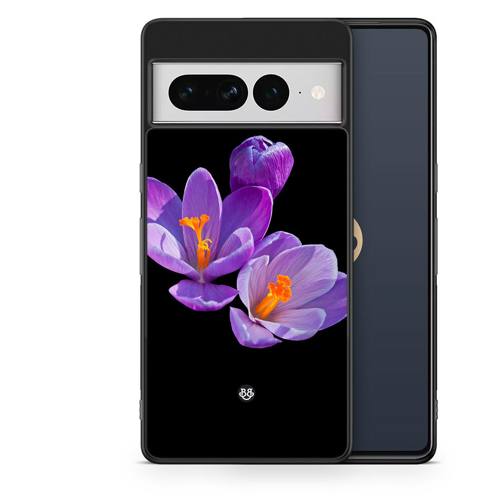 Google Pixel 7 Pro Case - Purple Flowers