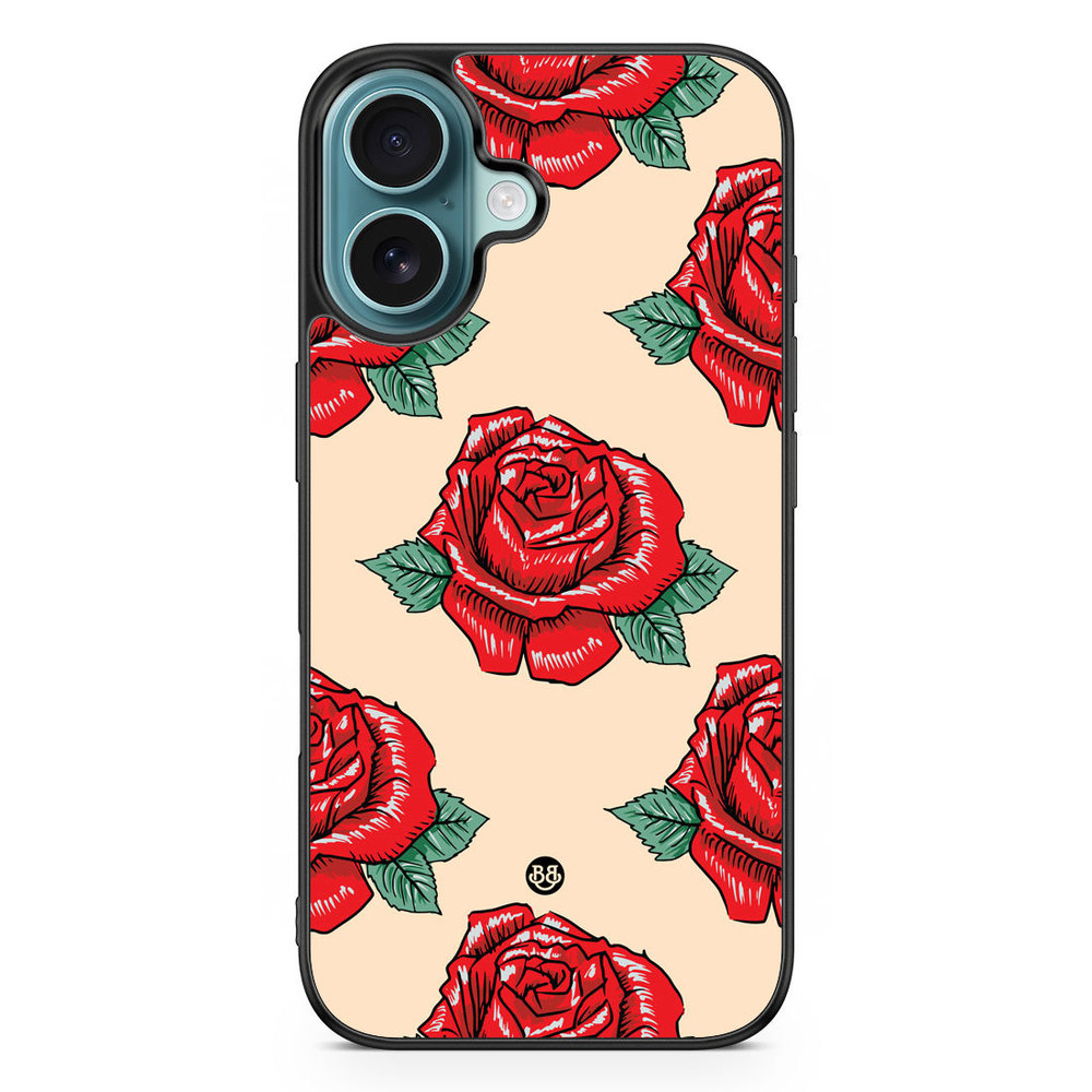 iPhone 16 Case - Rose Pattern