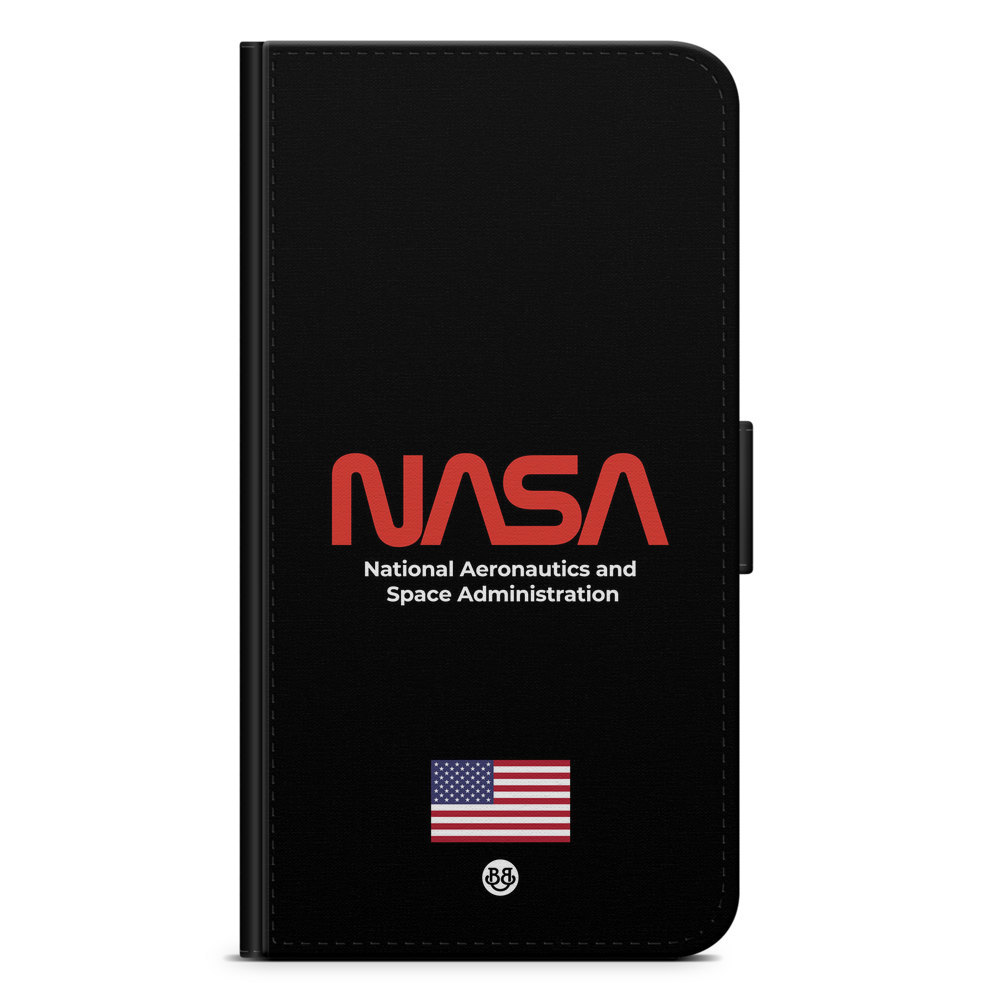 Samsung Galaxy S6 Edge+ Wallet Case - NASA Worm Black