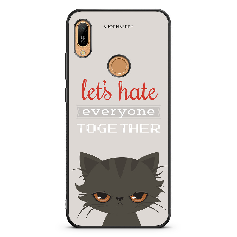 Huawei Y6 2019 Case - Angry Cat