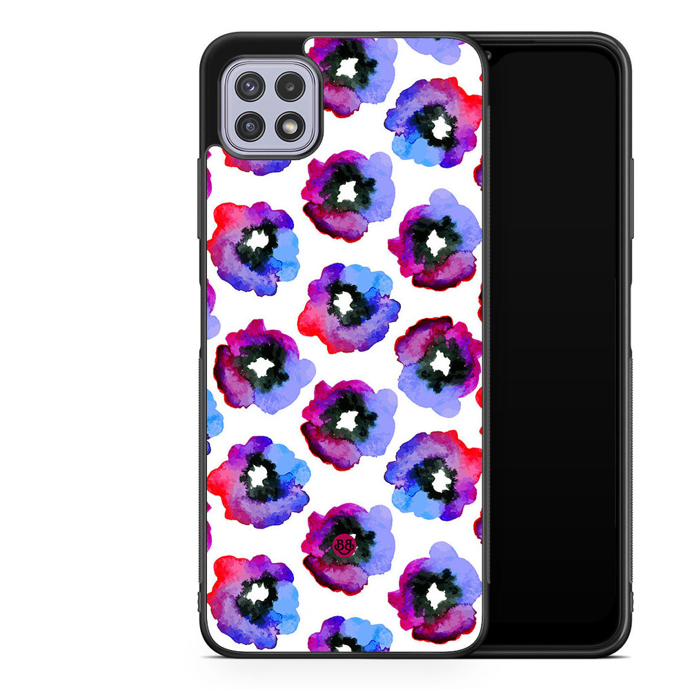 Samsung Galaxy A22 4G Case - Violet Flowers