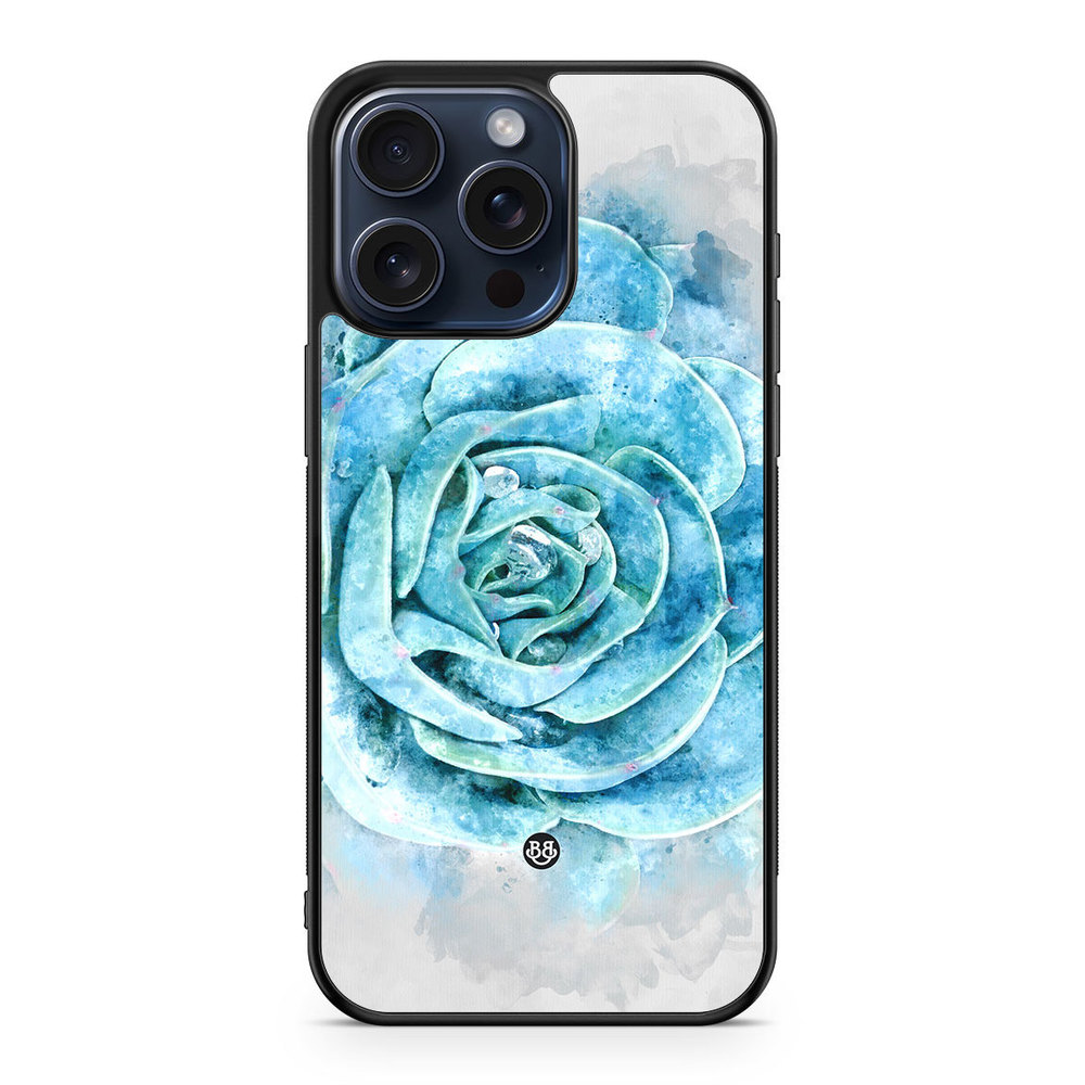 iPhone 15 Pro Max Case - Blue Cactus