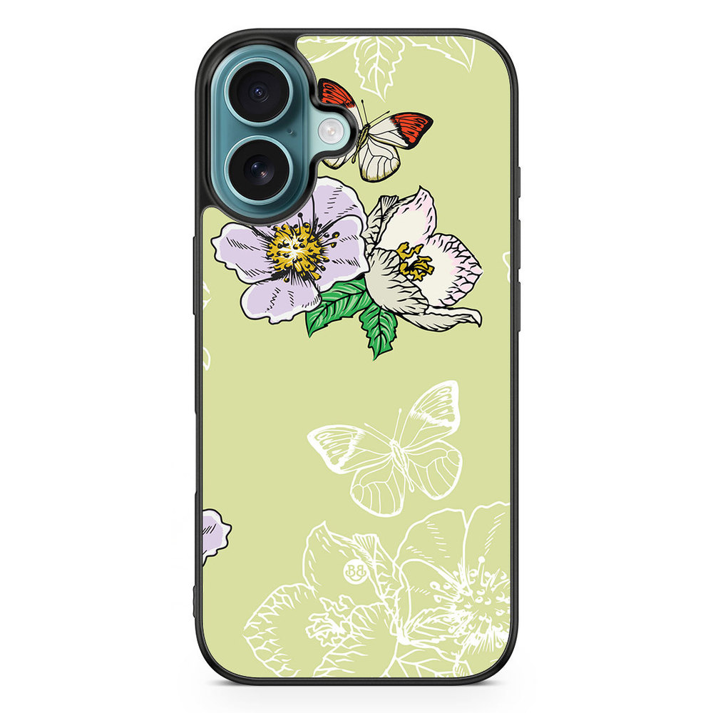 iPhone 16 Case - Butterfly Flower