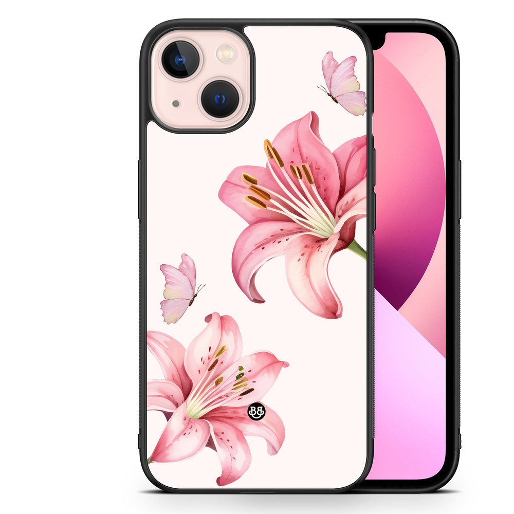 iPhone 13 Case - WILD BLOOM - Pink Lily