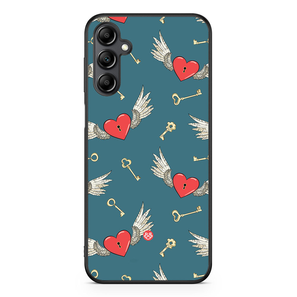 Samsung Galaxy A14 4G/5G Case - Hearts and Wings