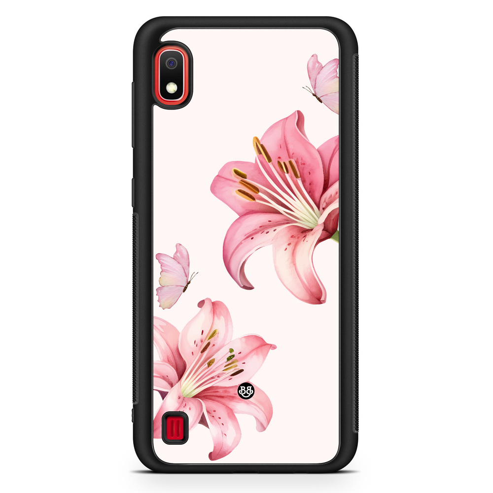 Samsung Galaxy A10 Case - WILD BLOOM - Pink Lily