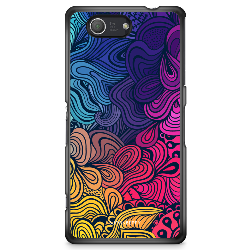Sony Xperia Z3 Compact Case - Retro Flowers