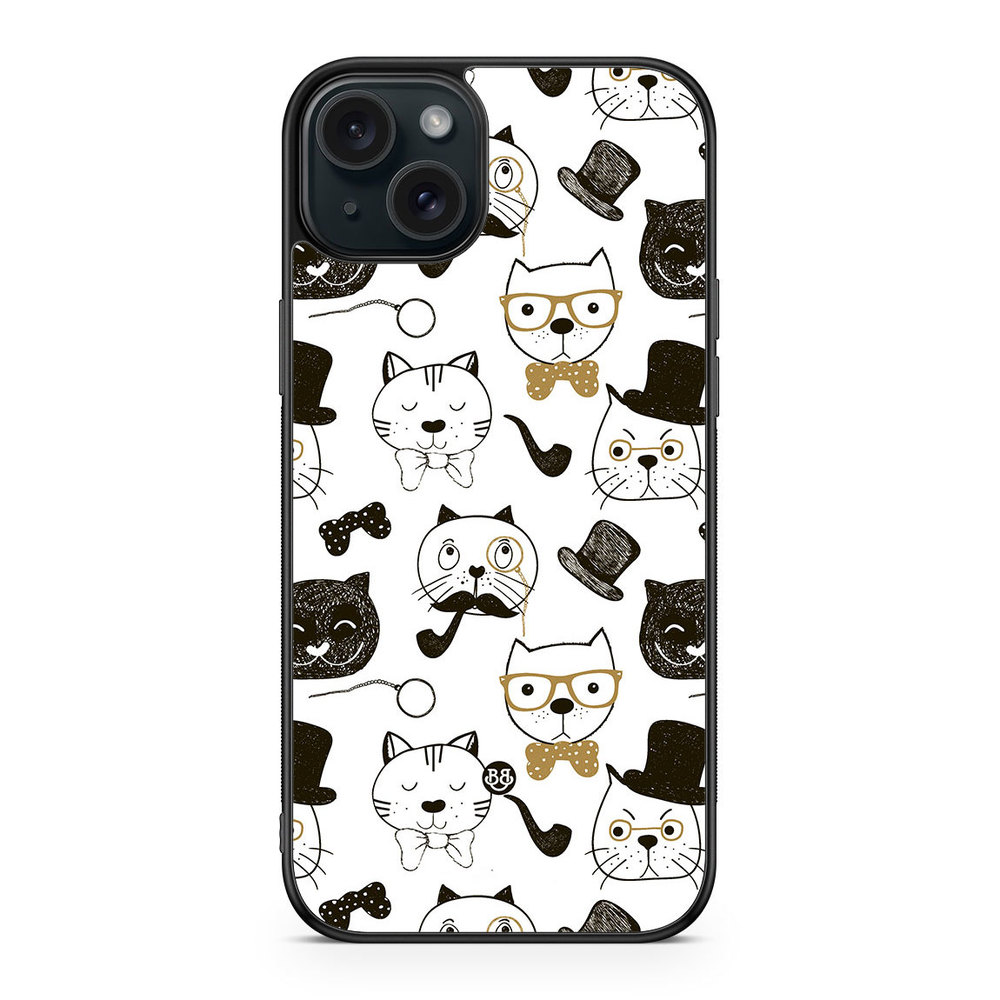 iPhone 15 Plus Case - Cartoon cats