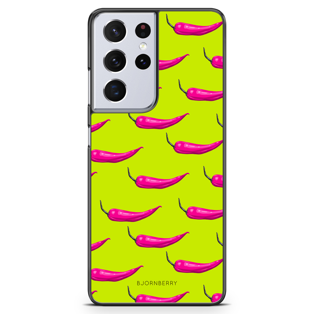 Samsung Galaxy S21 Ultra Case - Chilli Pattern
