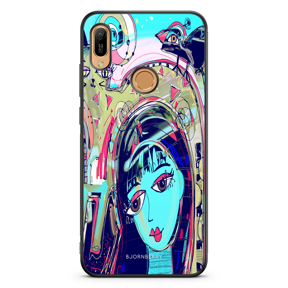 Huawei Y6 2019 Case - Abstract Cat