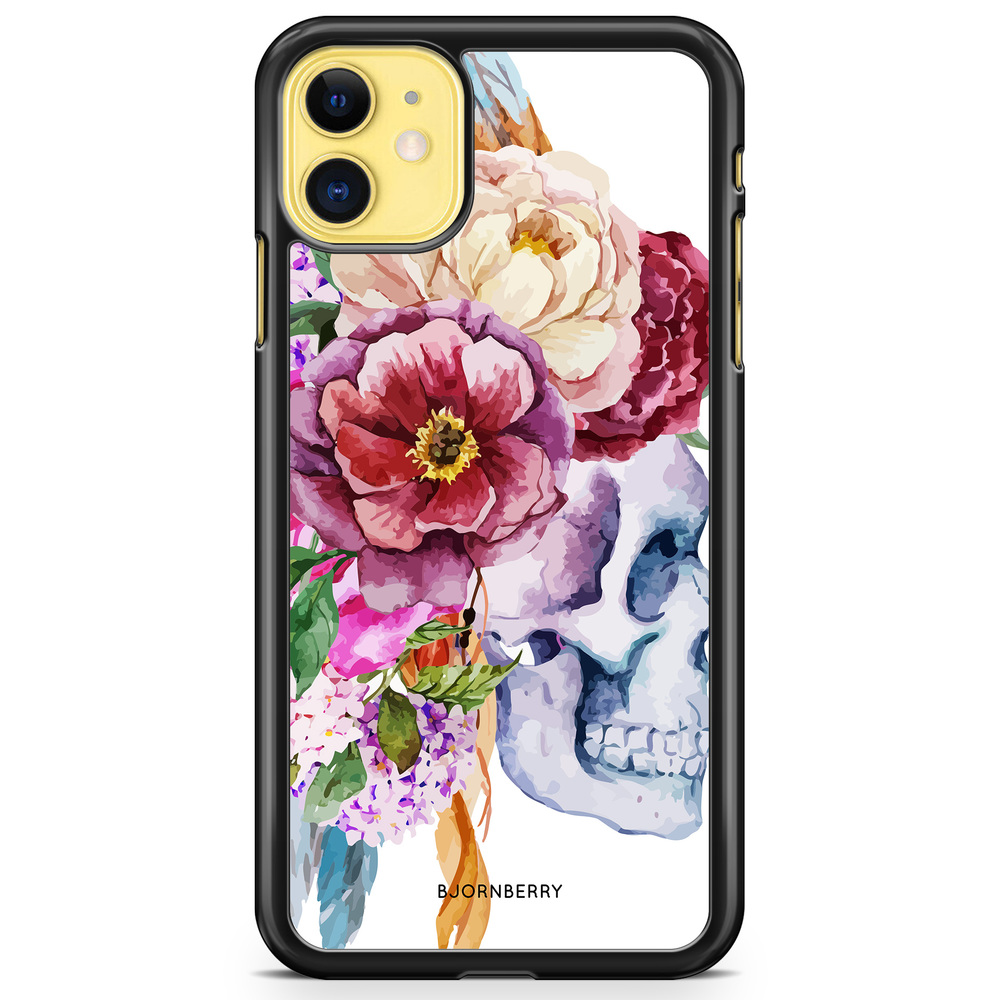 iPhone 11 Case - Skull & Flowers