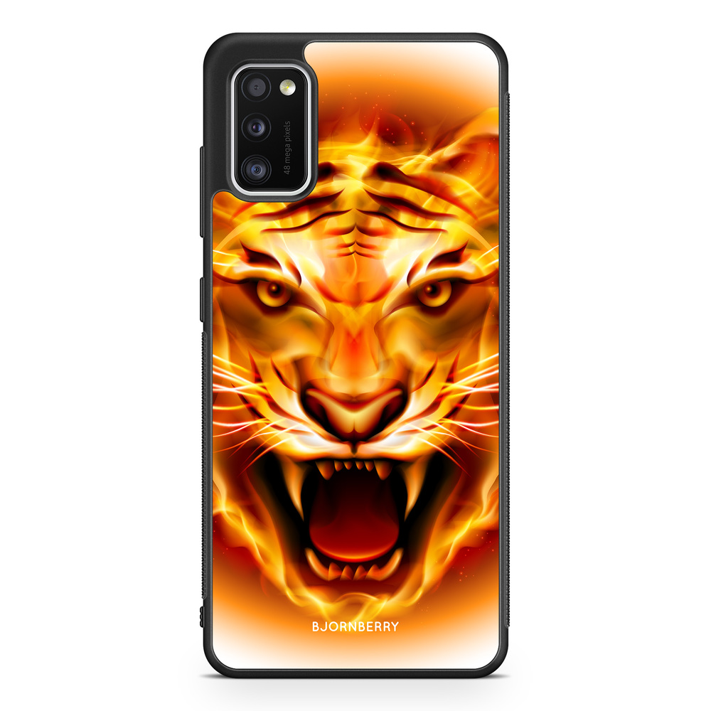 Samsung Galaxy A41 Case - Flames Tiger