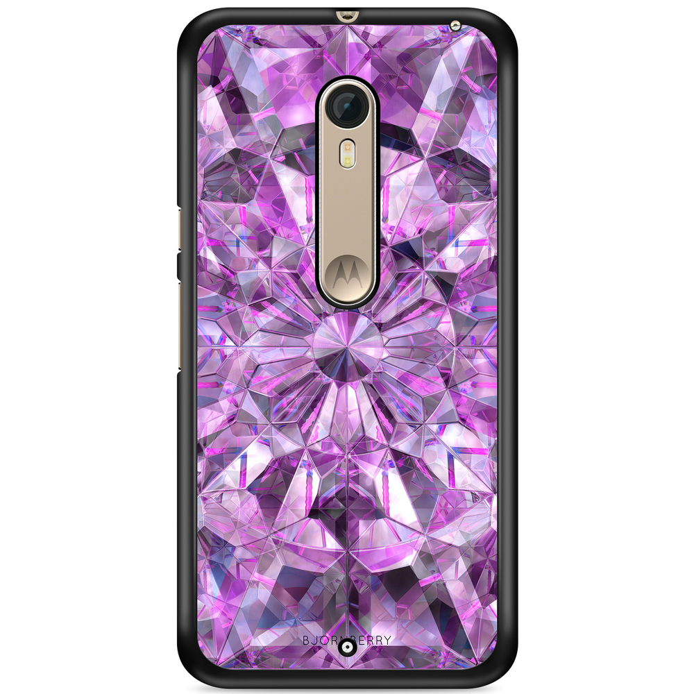 Moto X Style Case - Purple Crystals