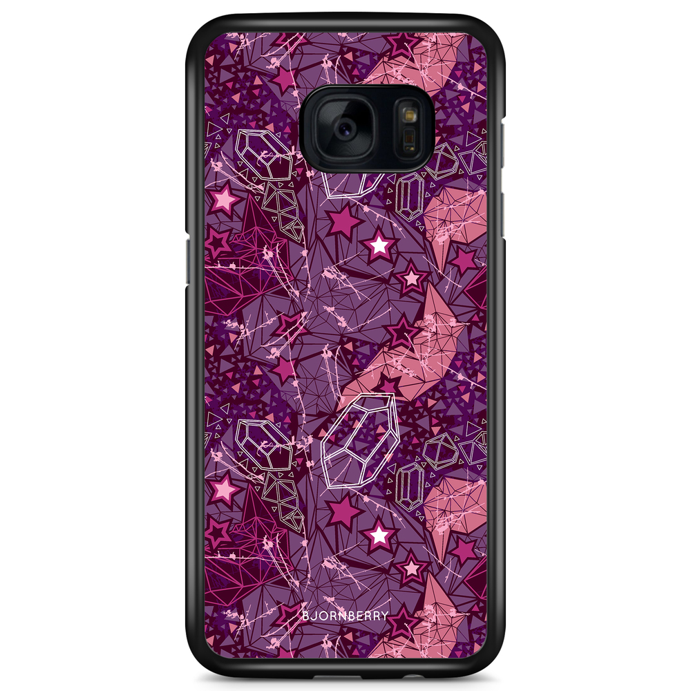 Samsung Galaxy S7 Edge Case - Purple Stars