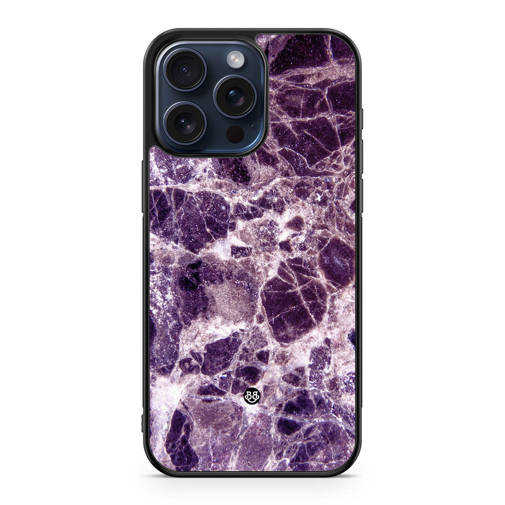 iPhone 15 Pro Max Case - Purple Marble