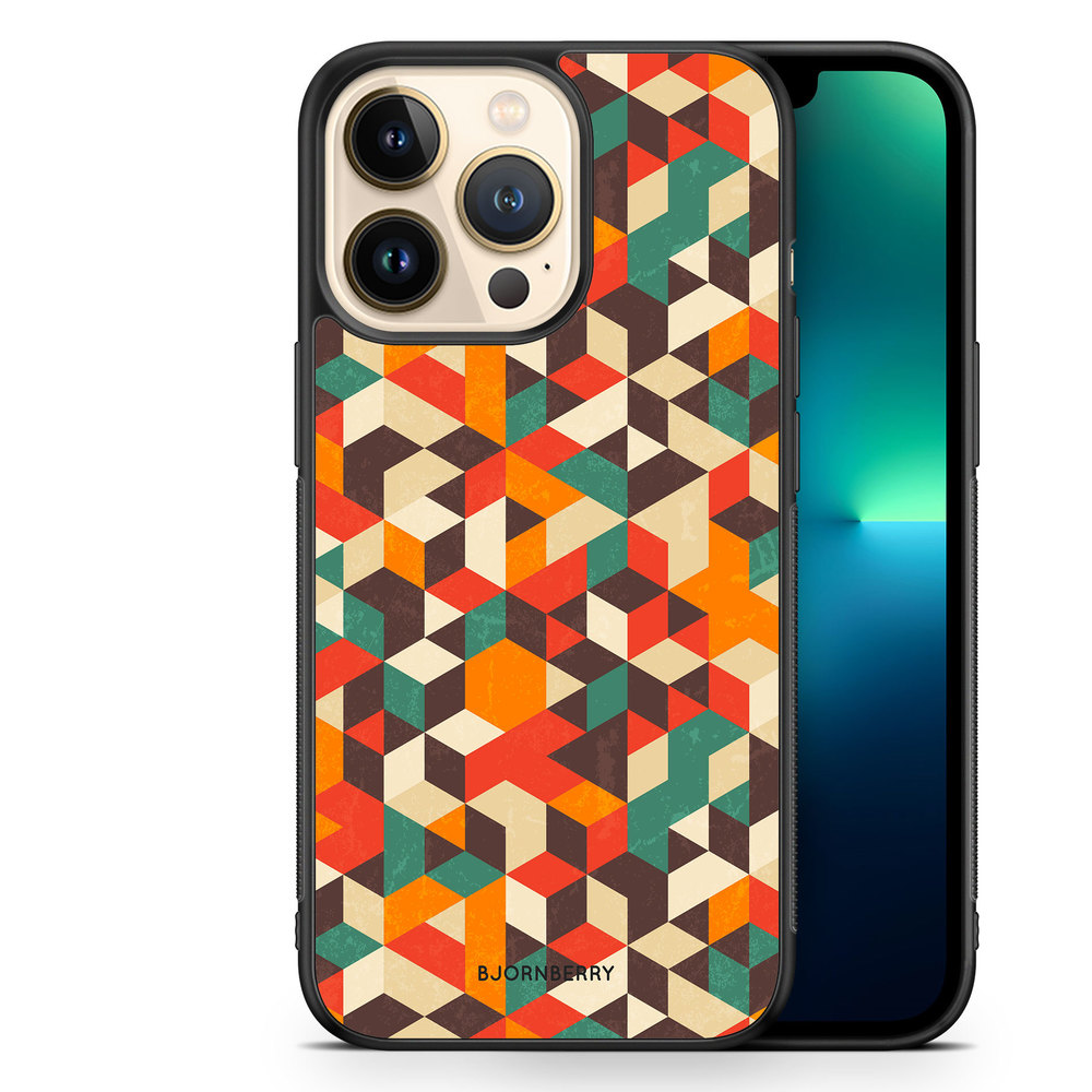 iPhone 13 Pro Case - Retro Geometric