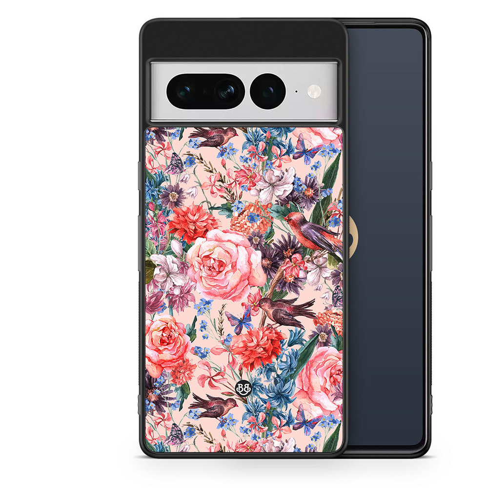 Google Pixel 7 Pro Case - Birds & Flowers
