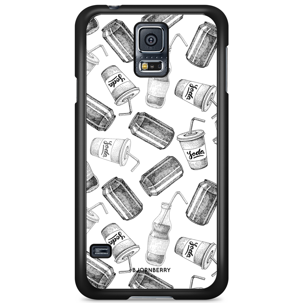 Samsung Galaxy S5/S5 NEO Case - Soda Black & White