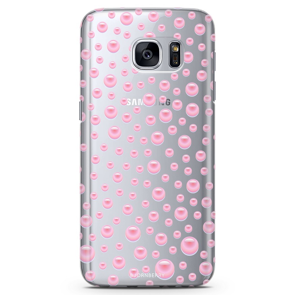 Samsung Galaxy S7 TPU Case - Pink Pearls