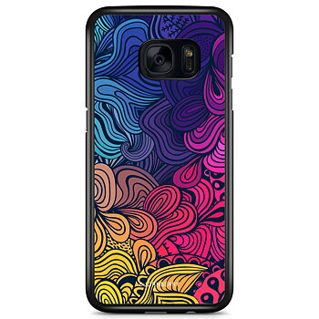 Samsung Galaxy S7 Edge Skal - Retro Blommor
