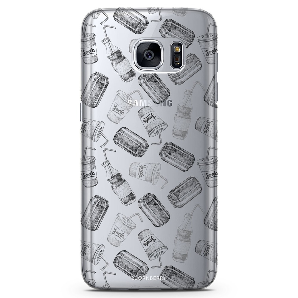 Samsung Galaxy S7 TPU Case - Soda Black & White