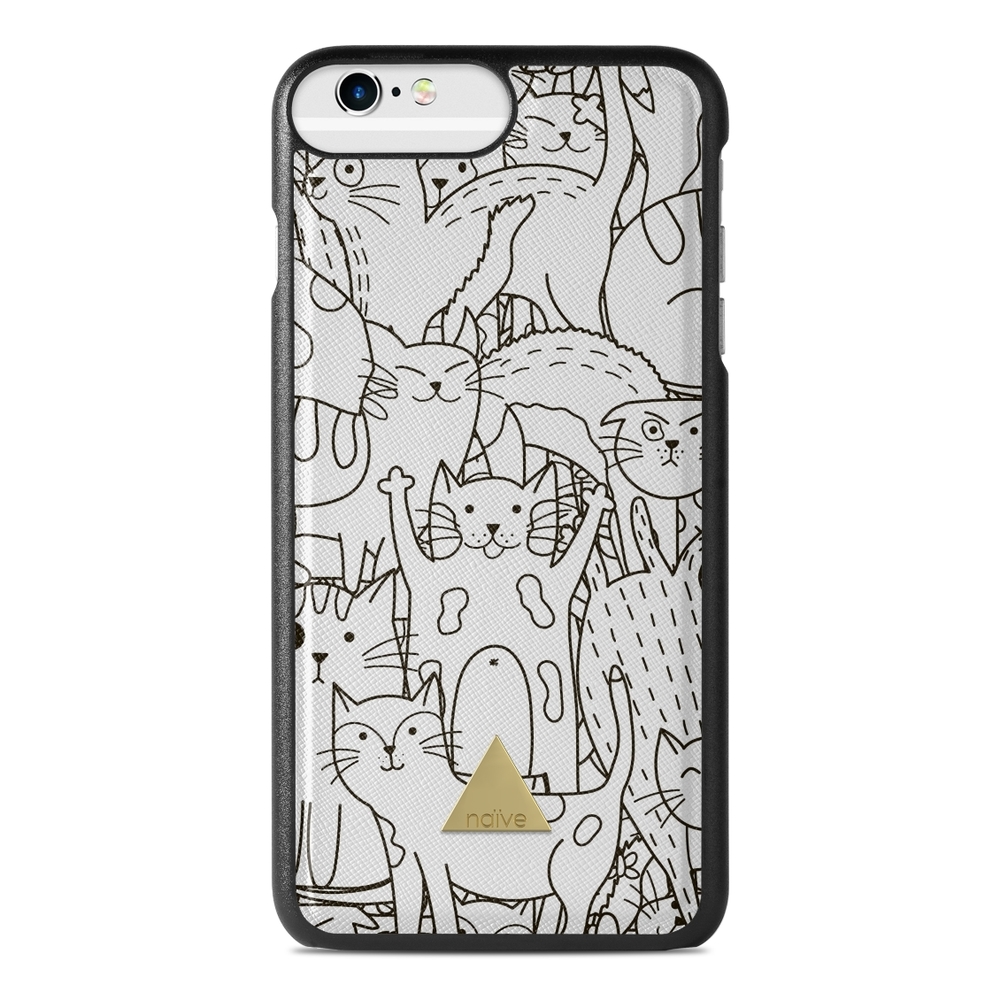 Naive iPhone 6 Plus / 6s Plus Case - Cat Doodles