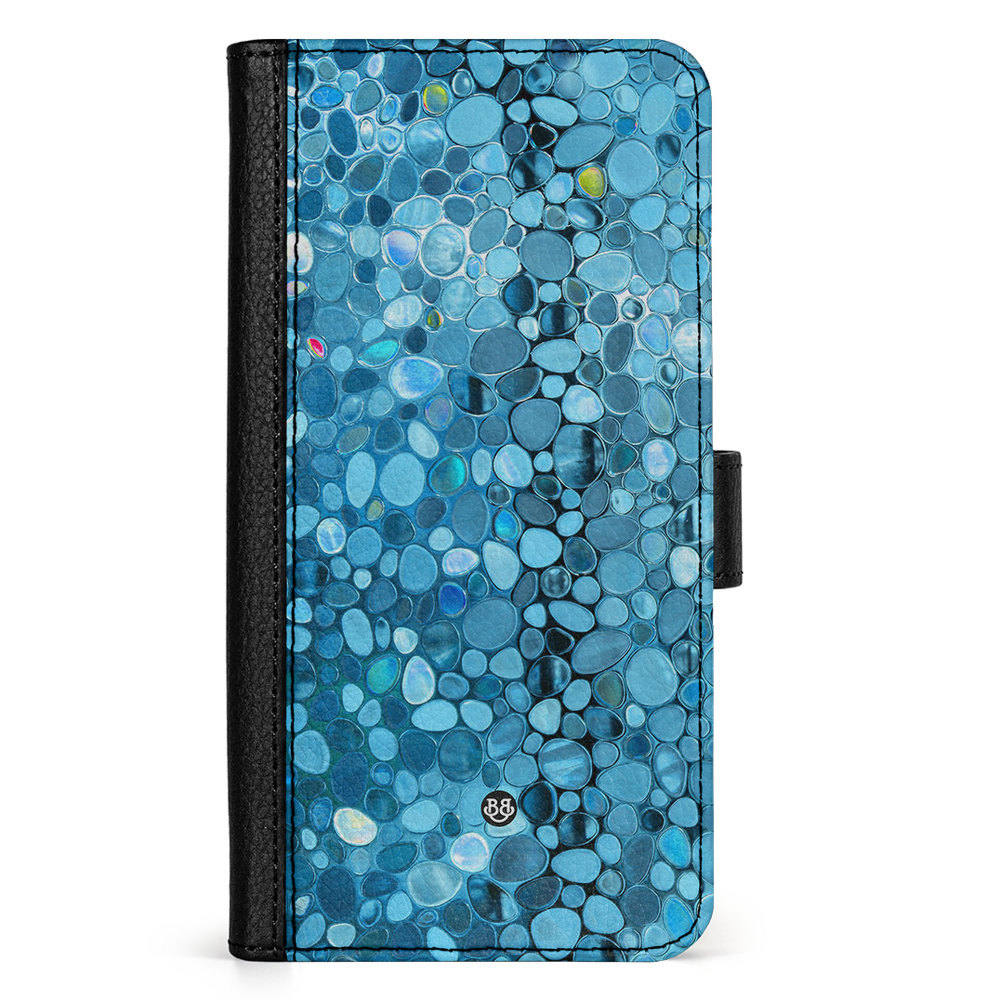 Doro 8050 Wallet Case - Stained Glass Blue