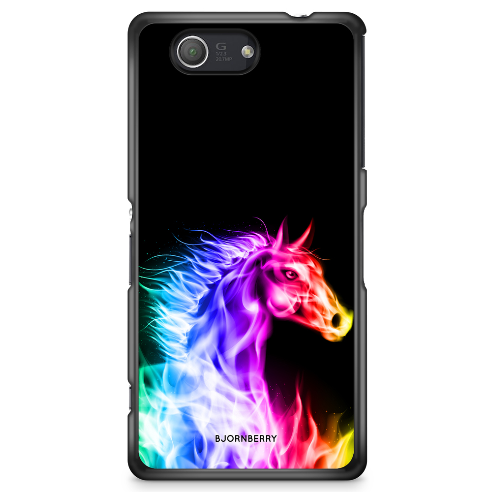 Sony Xperia Z3 Compact Case - Flames Horse