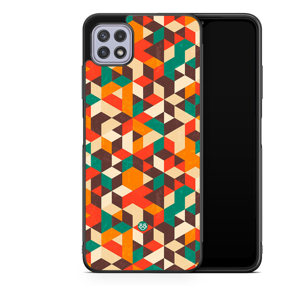 Samsung Galaxy A22 4G Case - Retro Geometric
