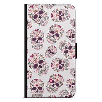 Motorola Moto E40 Wallet Case - Calavera Skulls