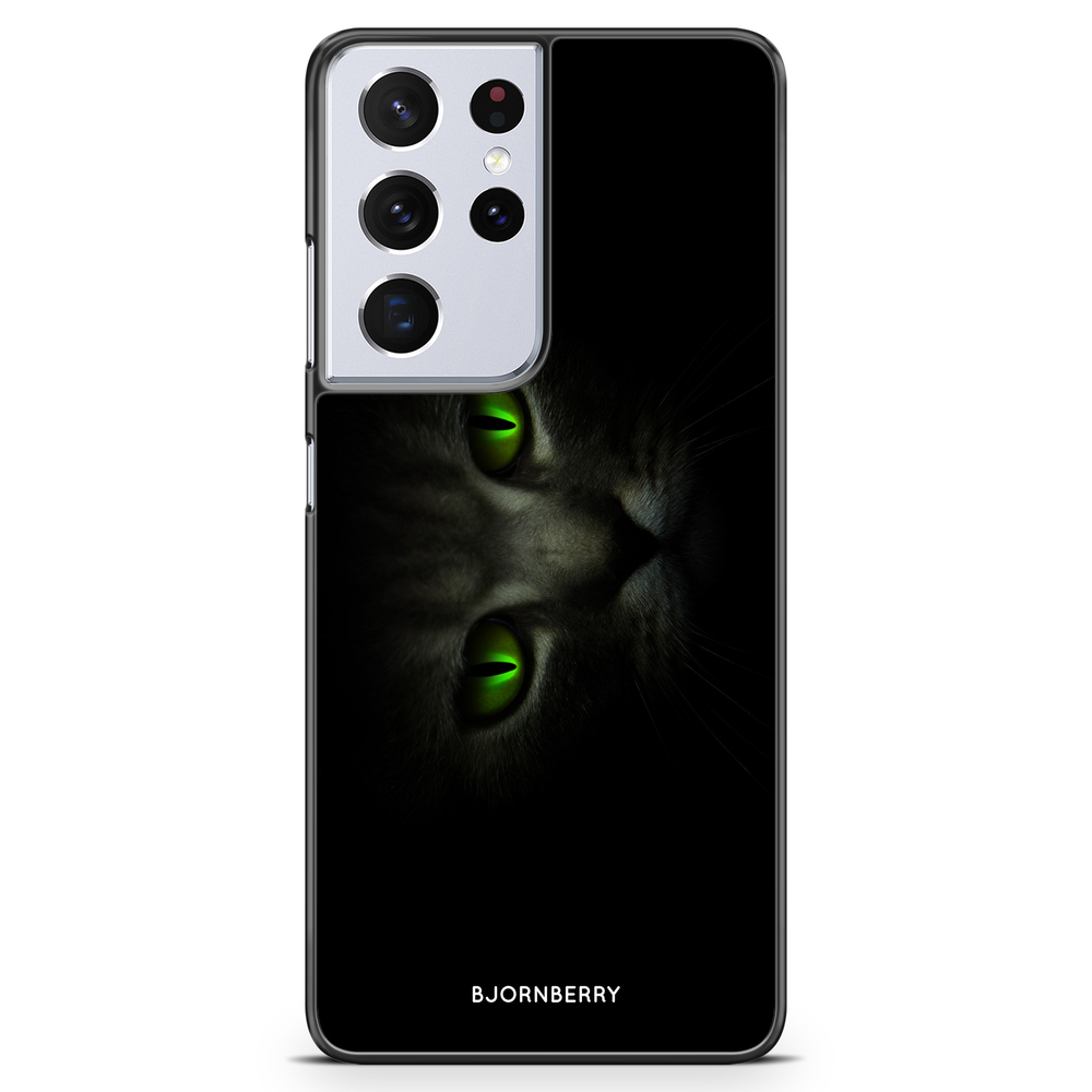 Samsung Galaxy S21 Ultra Skal - Gröna Kattögon