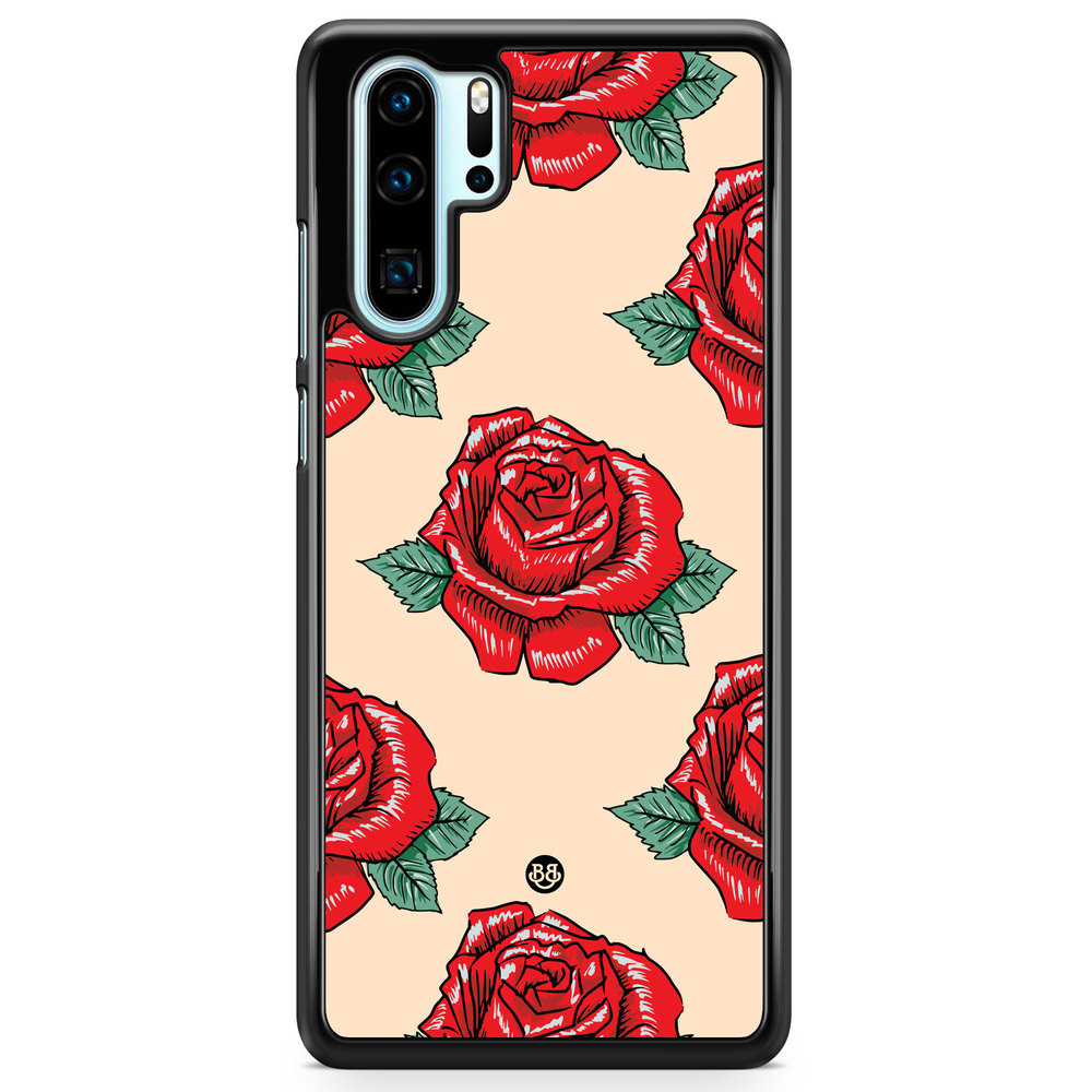 Huawei P30 Pro Case - Rose Pattern