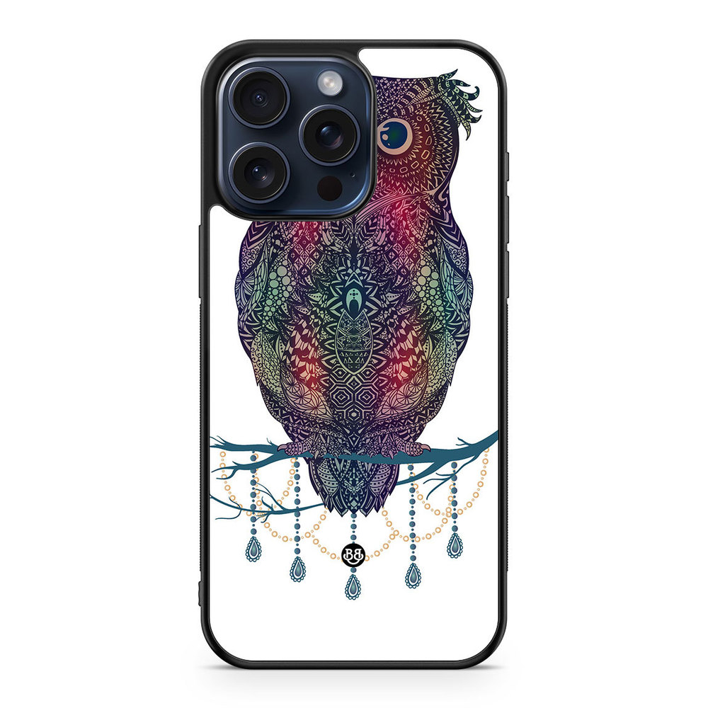 iPhone 15 Pro Max Case - Mandala Owl