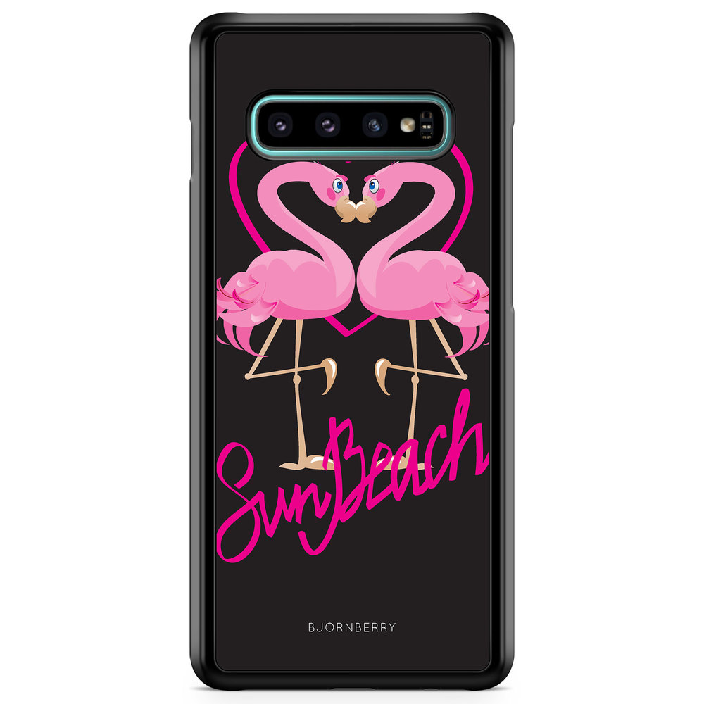 Samsung Galaxy S10 Plus Case - Sun Beach Flamingo