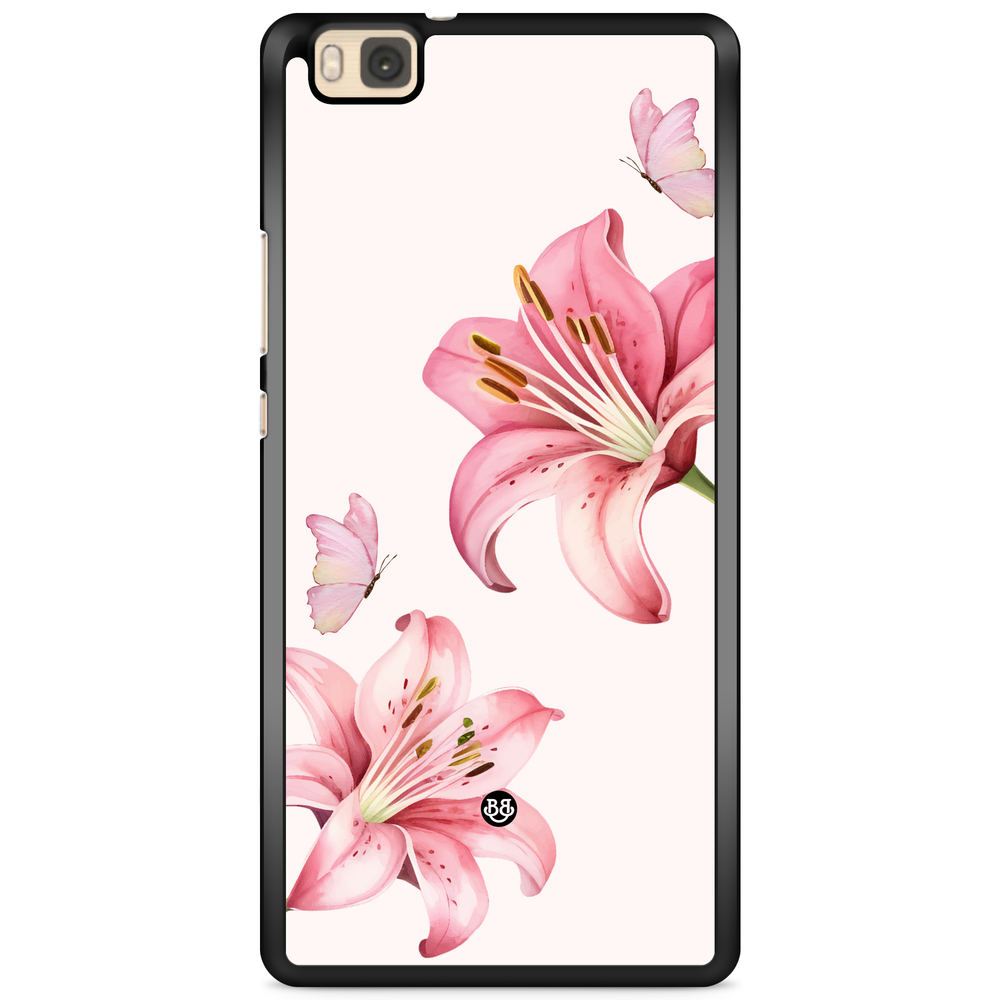 Huawei P8 Lite Case - WILD BLOOM - Pink Lily