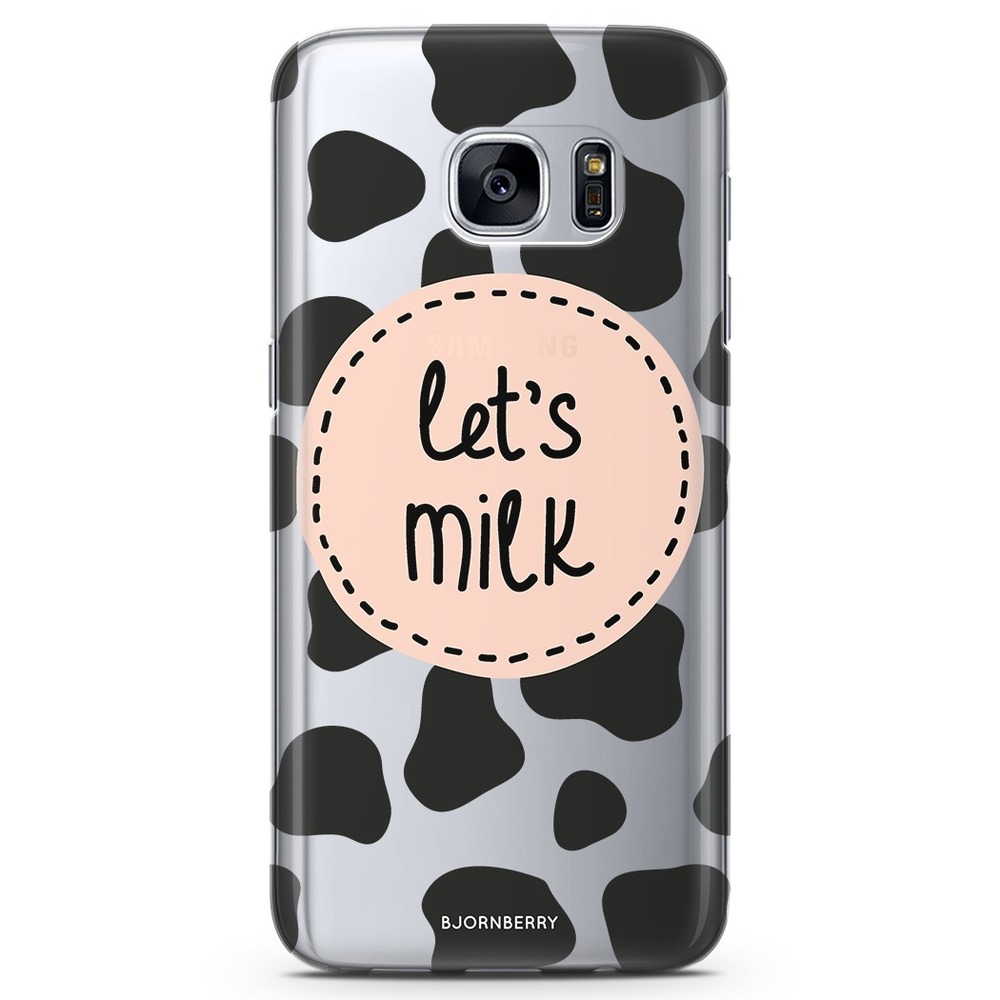 Samsung Galaxy S7 Genomskinligt Skal - Lets Milk | Mobilskal & Mobilfodral BJORNBERRY