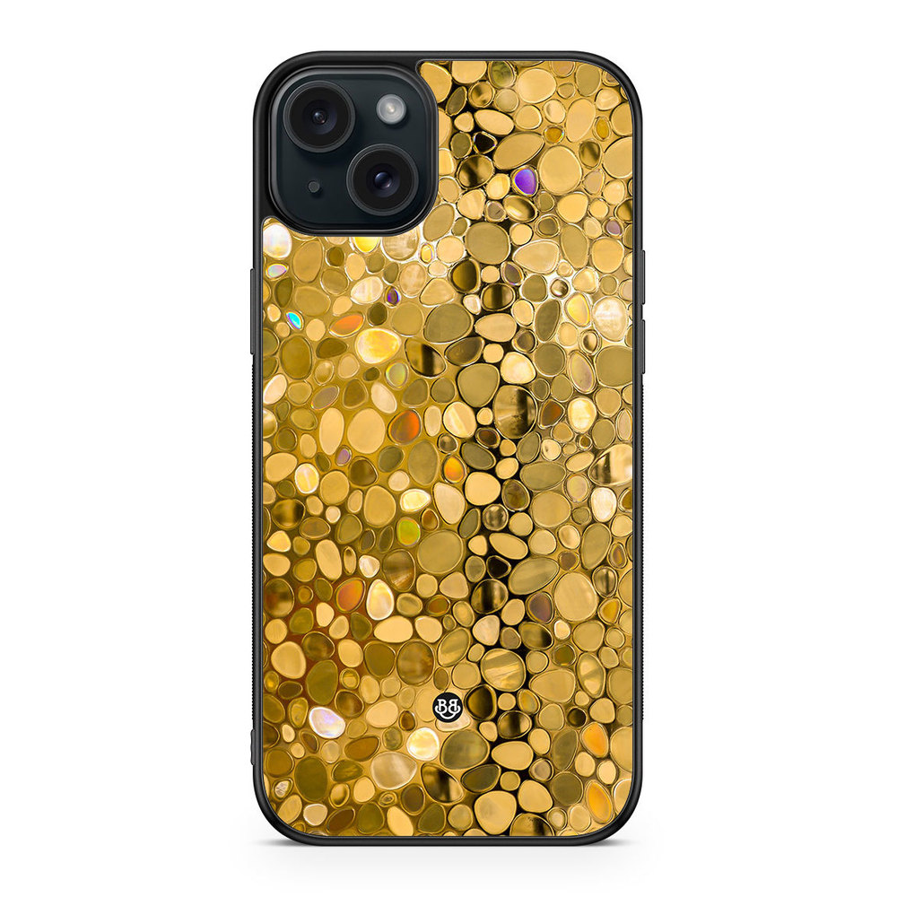 iPhone 15 Plus Case - Stained Glass Gold