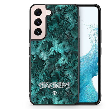 Samsung Galaxy S22 5G Custom Skal - Grön Namn