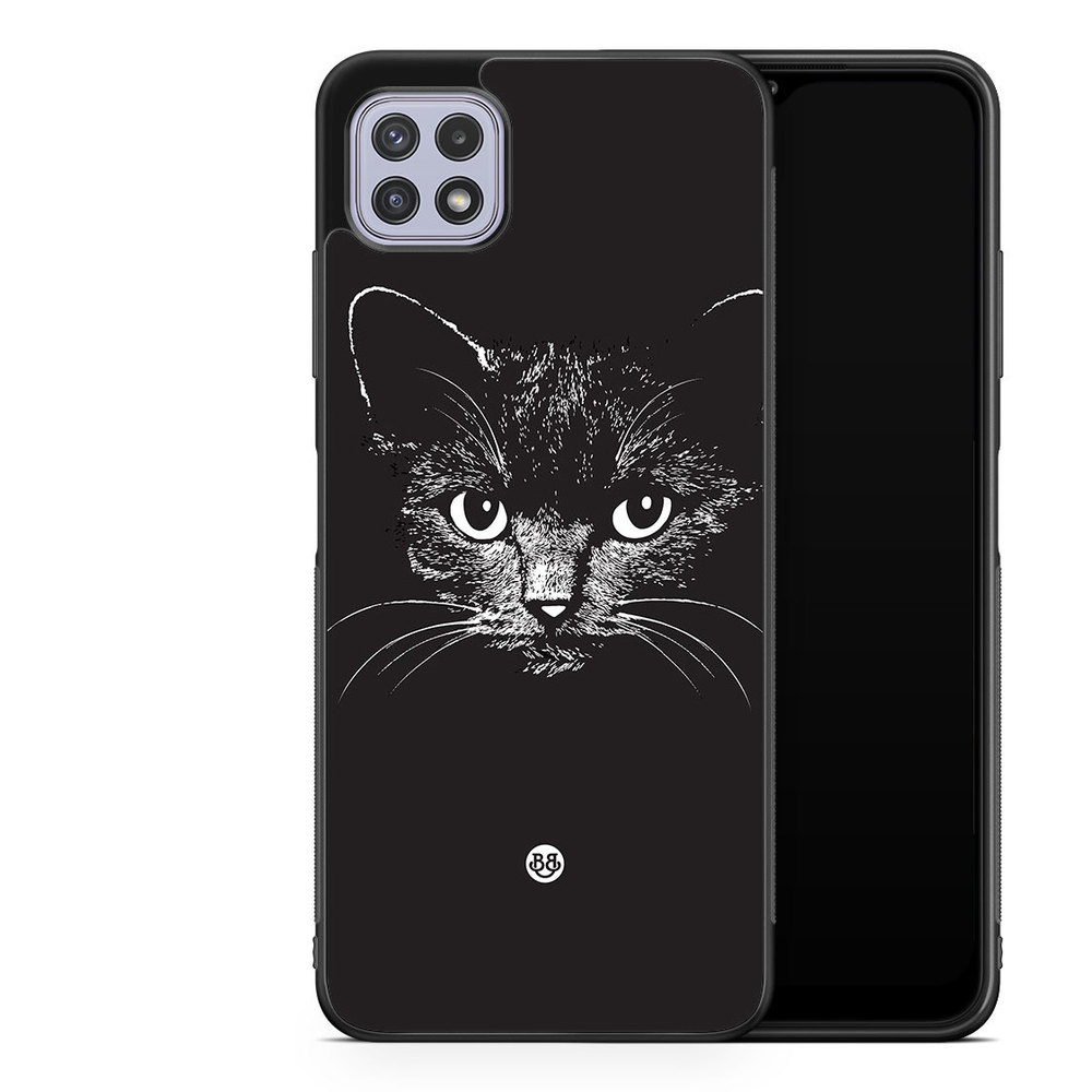 Samsung Galaxy A22 4G Case - Black/white cat